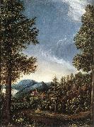 ALTDORFER, Albrecht Danubian Landscape g Spain oil painting artist